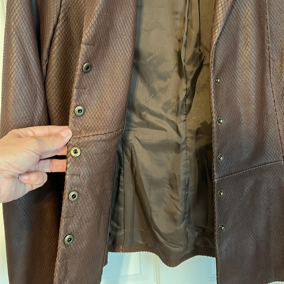 Worth Brown fine leather jacket - Picture 7 of 8